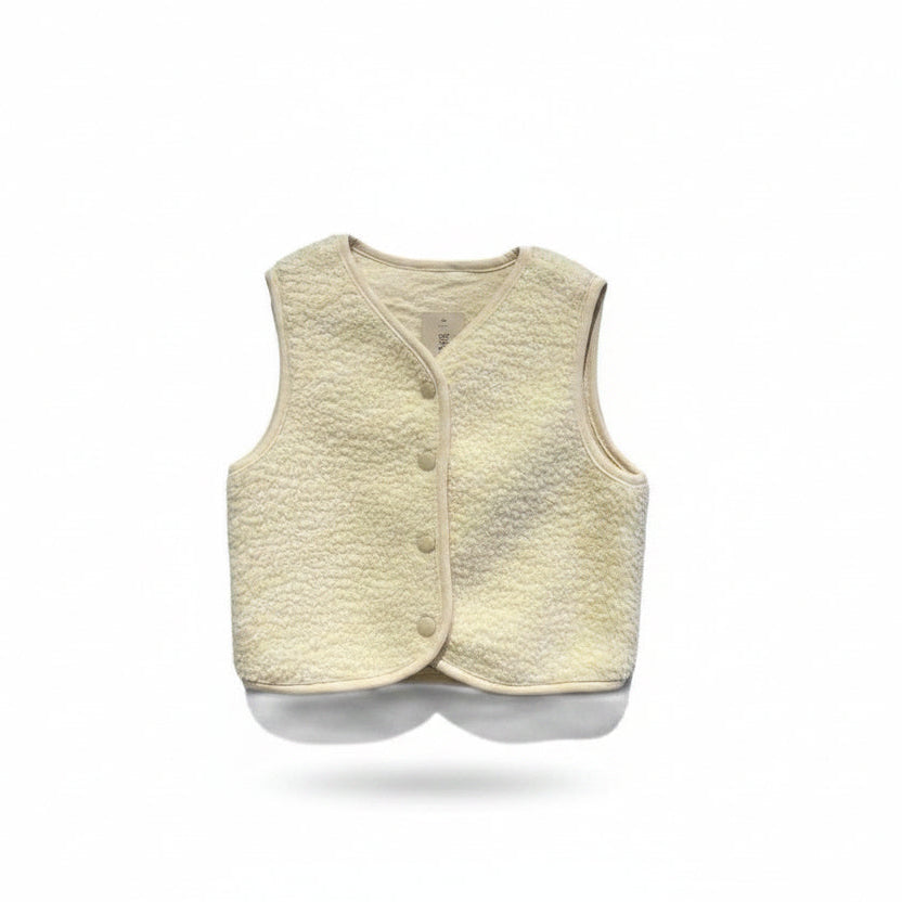 Gilet sans manches en teddy