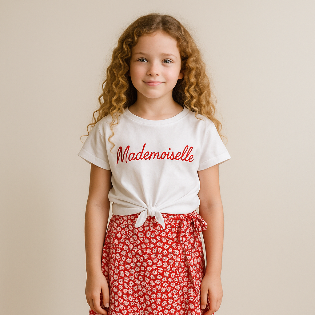 T-shirt Mademoiselle à nouer