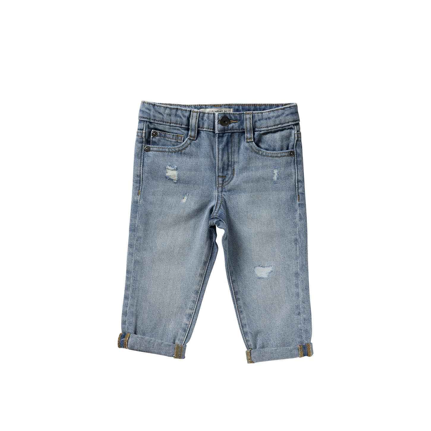 Jean bébé garçon bleu clair délavé Ezio