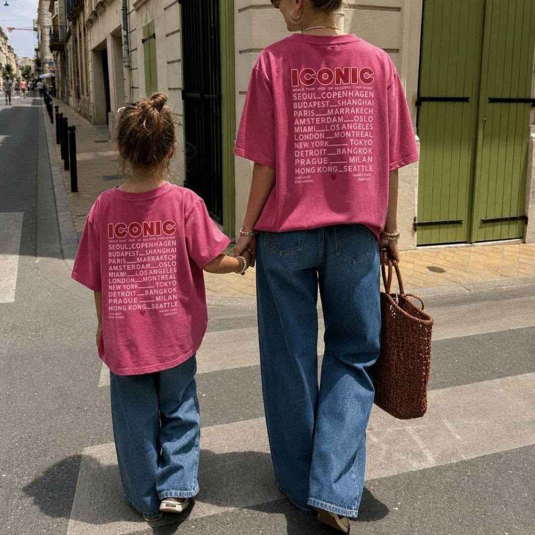 Tee-shirt fille rose Zélina Iconic