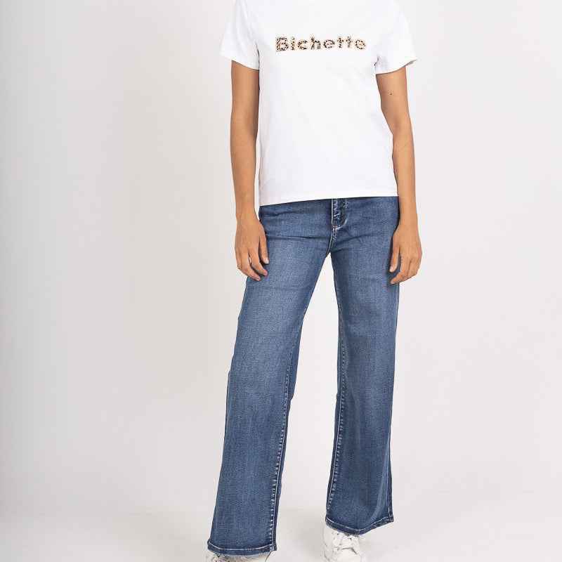 T-shirt Bichette léopard