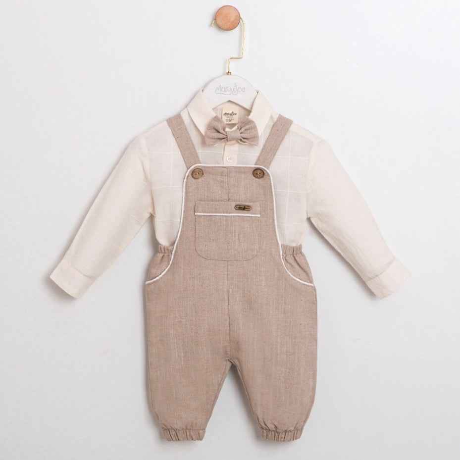 Ensemble bébé garçon beige chic