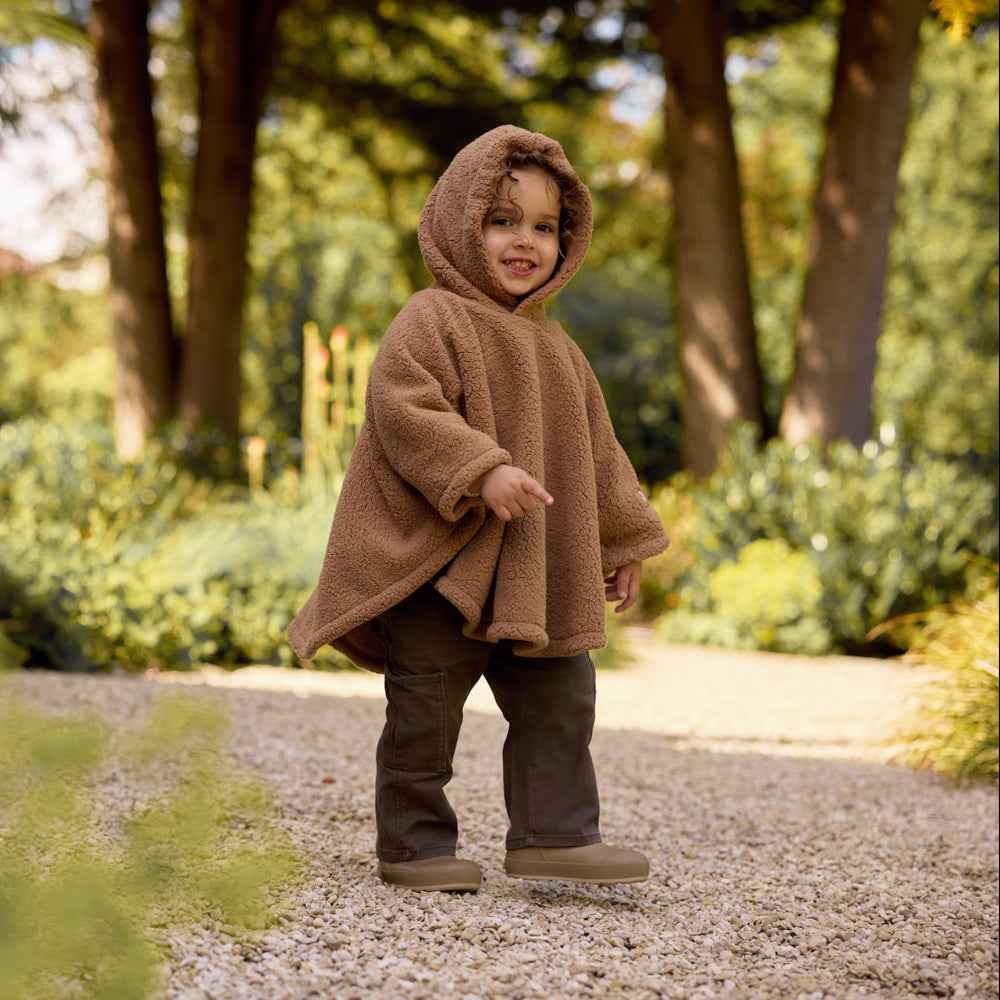 Poncho Teddy Fleece