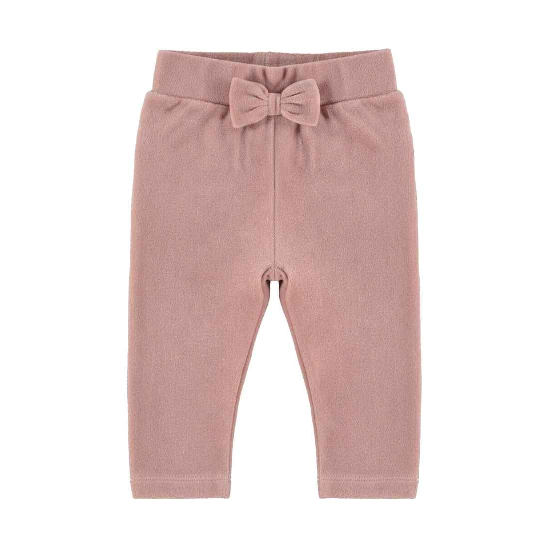 Legging bébé fille rose poudré Aveline avec nœud