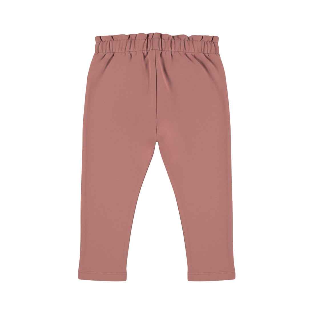 Pantalon bébé fille rose poudré à volants Liorine