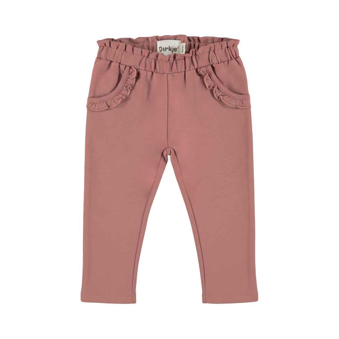 Pantalon bébé fille rose poudré à volants Liorine