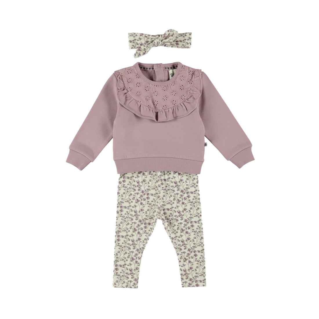 Ensemble bébé fille 3 pièces fleuri Ysée