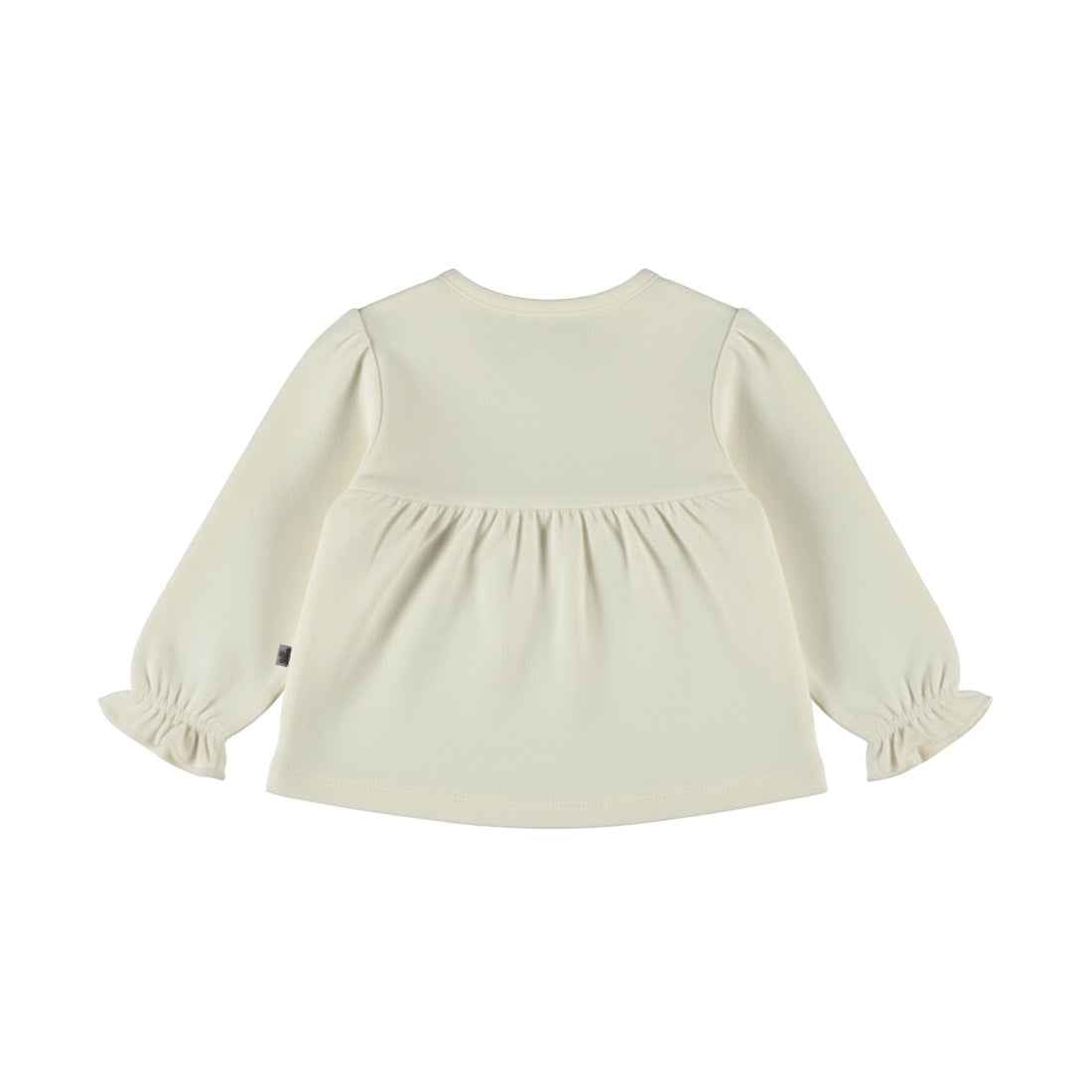 Blouse bébé fille écrue fleurs brodées Apolline