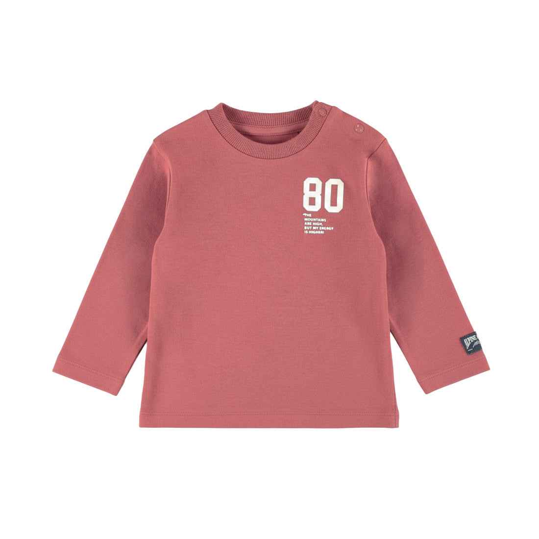 T-shirt bébé garçon terracotta Alpine Club 80 Naël