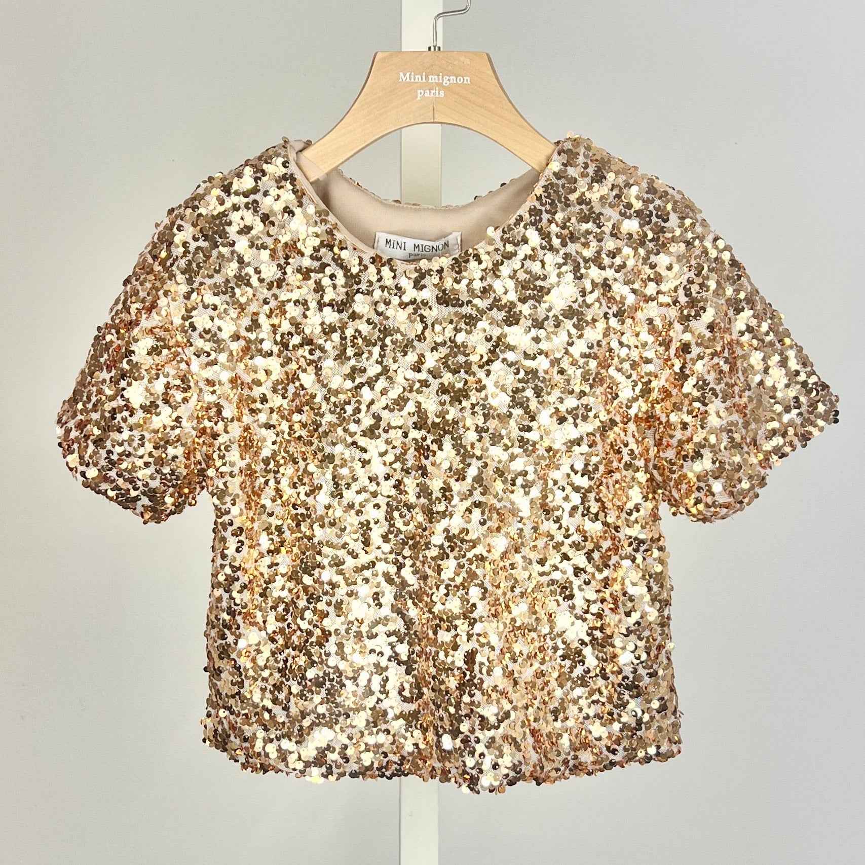 Haut fille sequins brillant