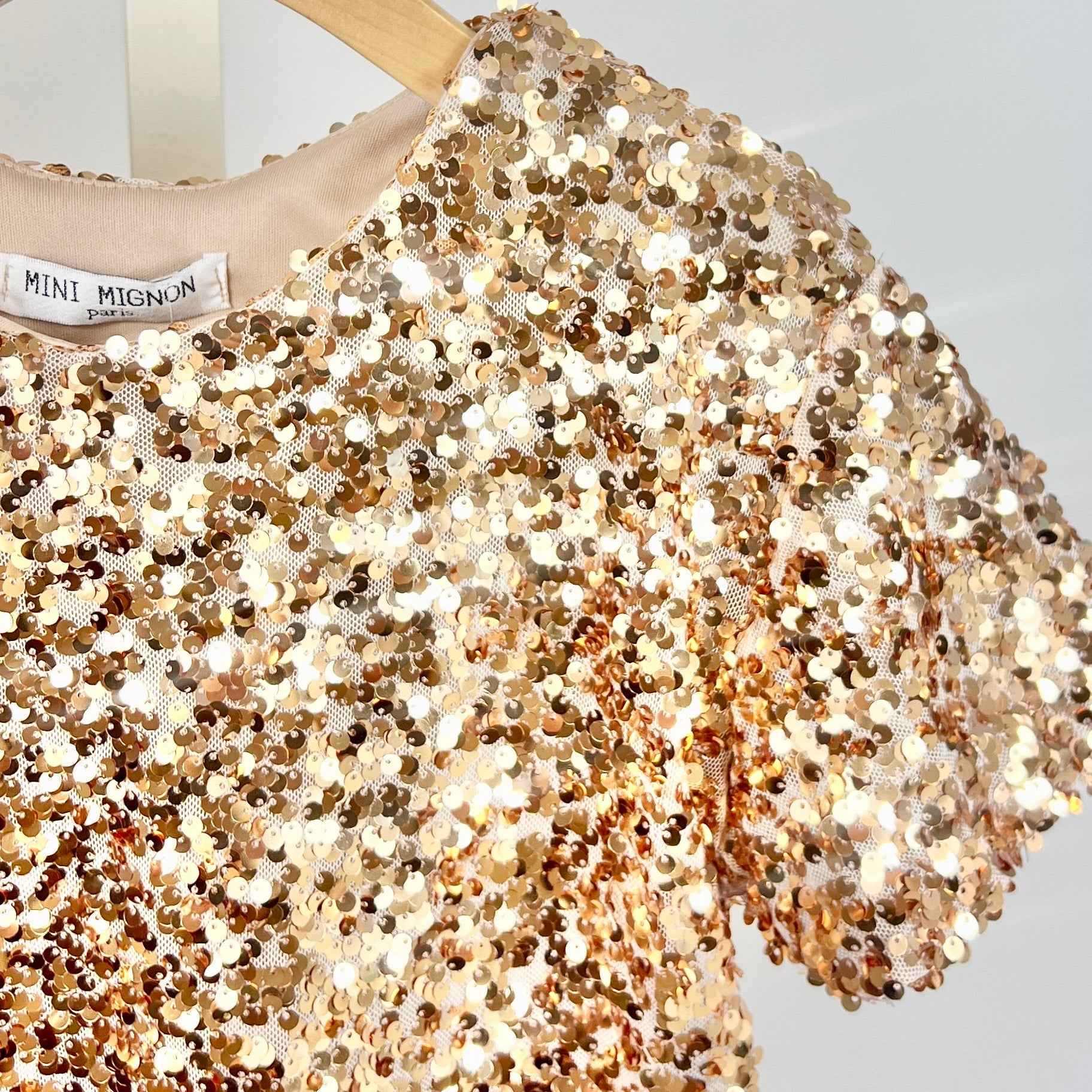 Haut fille sequins brillant