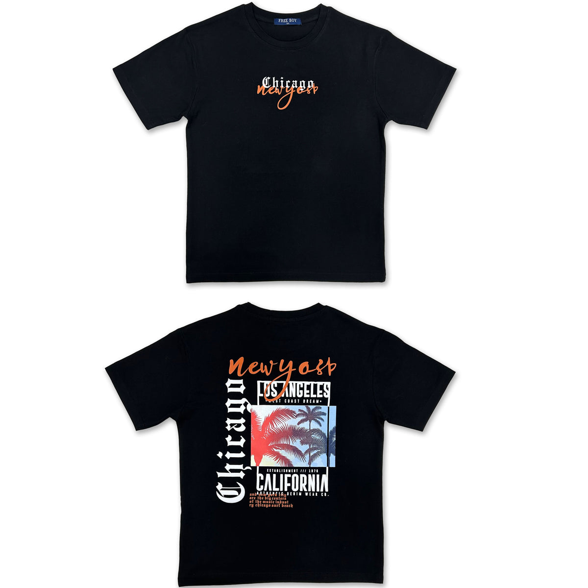 T-shirt Lucas – Noir California