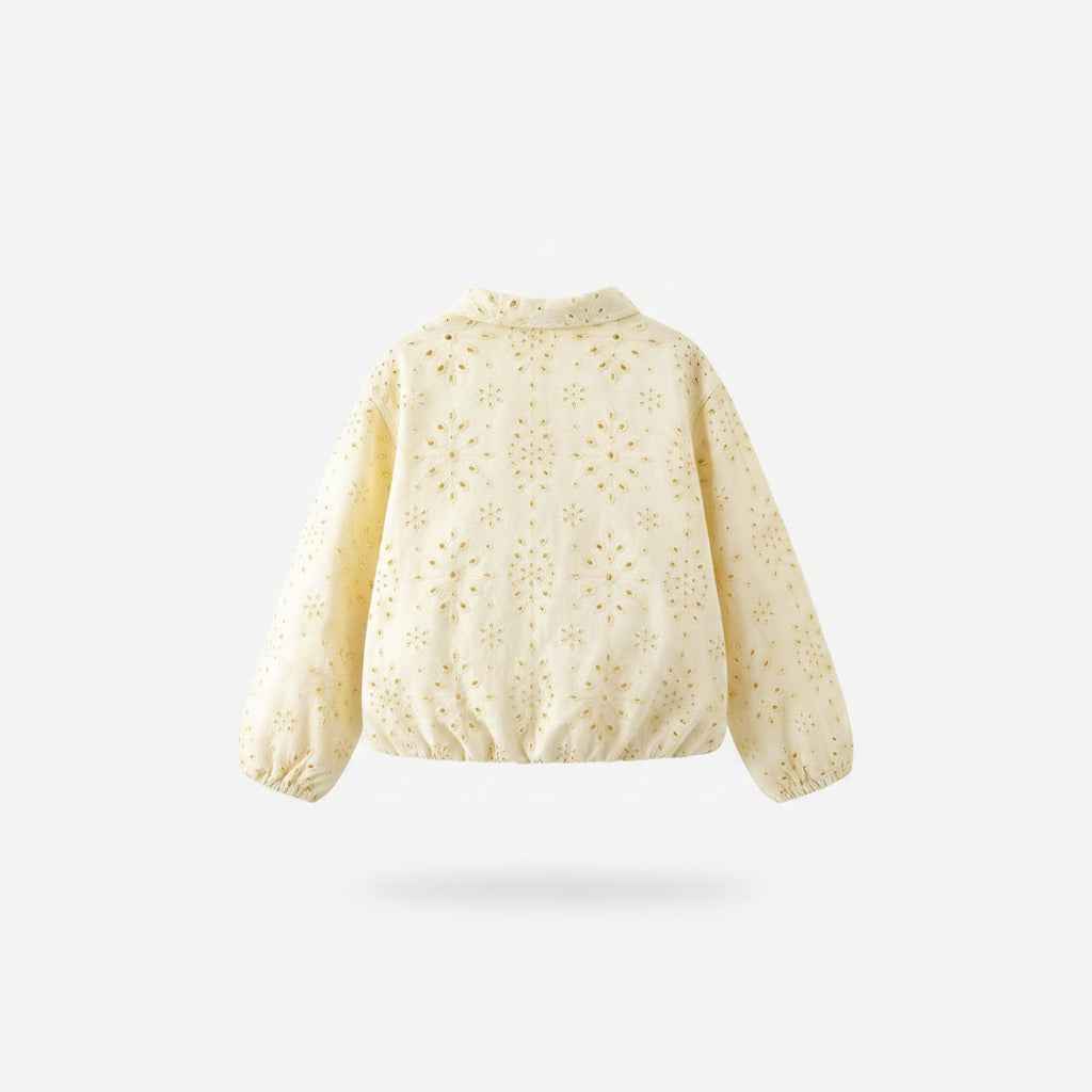 Veste Broderie Anglaise Louna – Écru