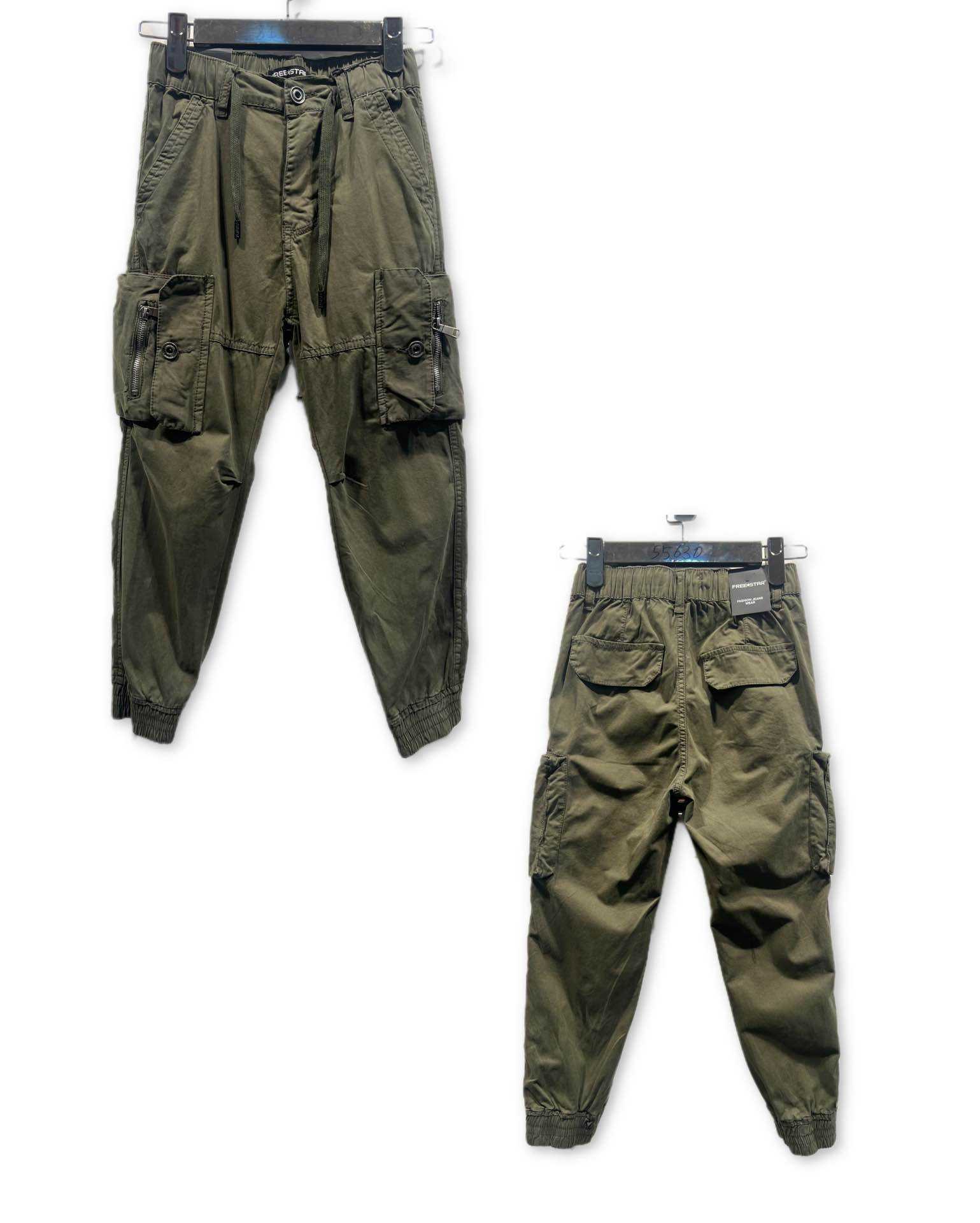 Pantalon cargo en toile 14 ans / Kaki