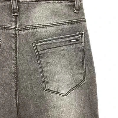 Jeans slim gris anthracite