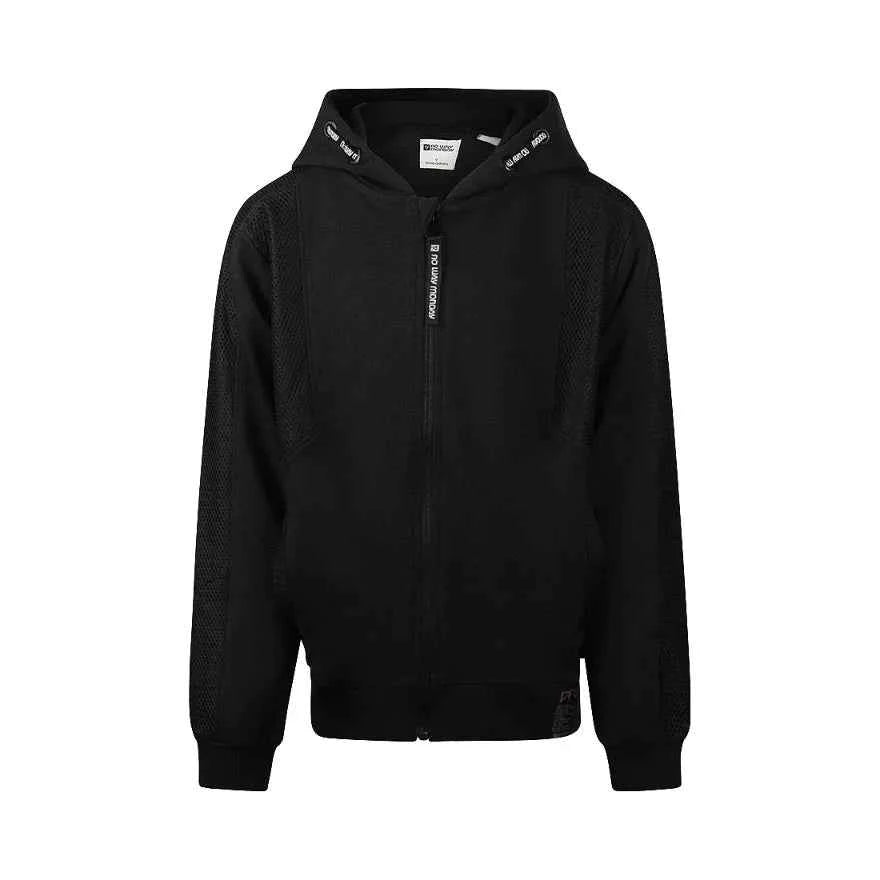 Veste zippée à capuche noir