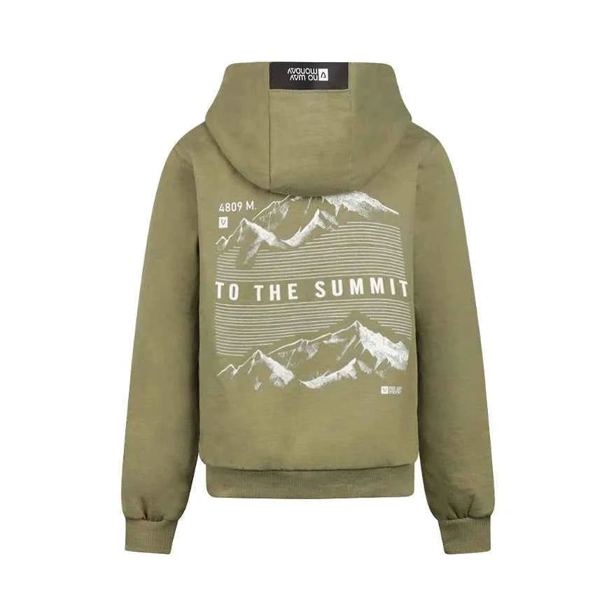 Sweat à capuche kaki