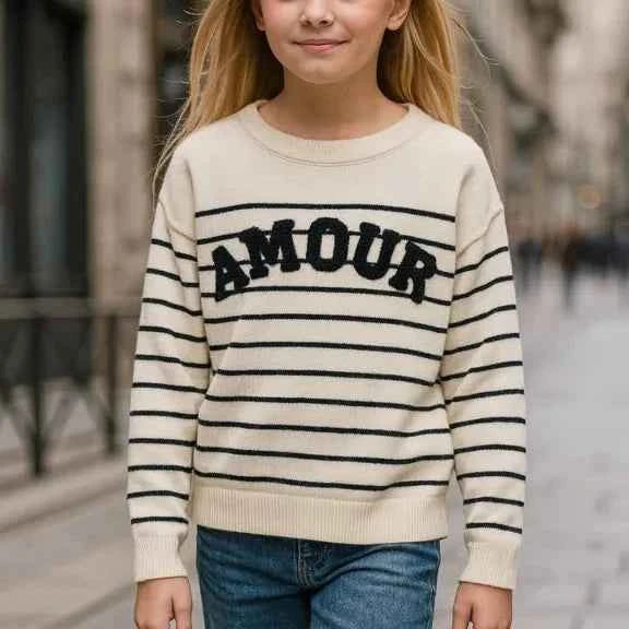 Pull marinière Amour