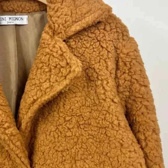 Manteau mouton caramel