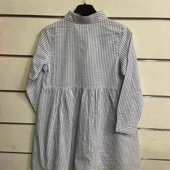 Robe chemise cœur rayée