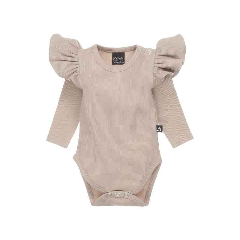 Barboteuse à volants côtelé