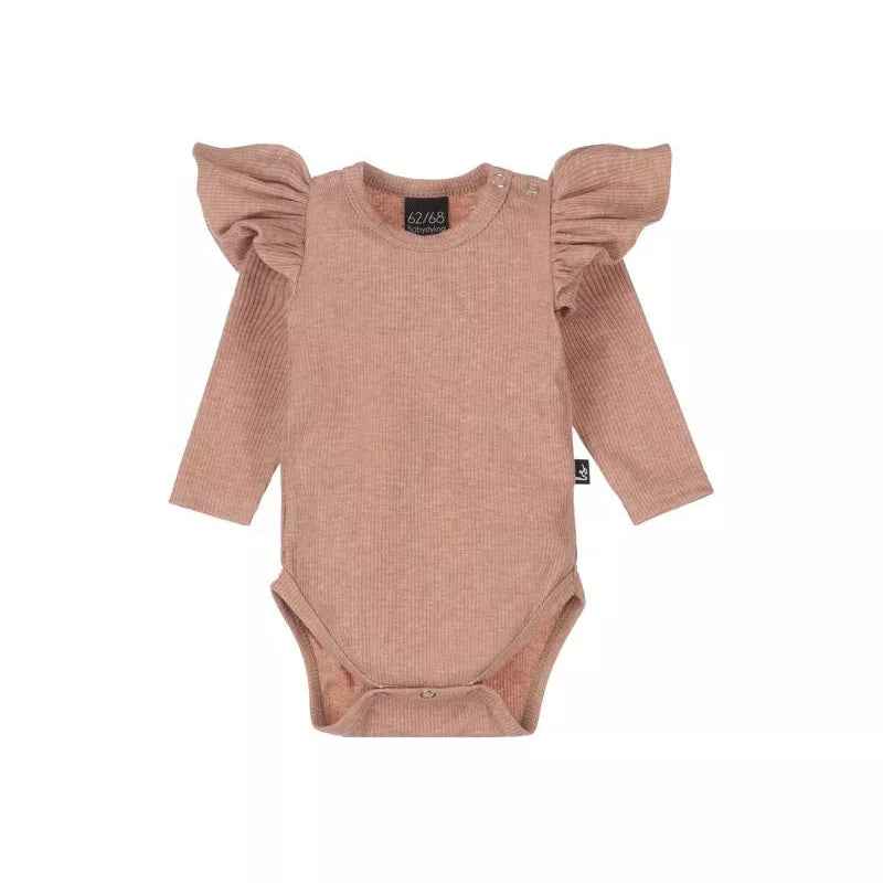 Barboteuse à volants côtelé