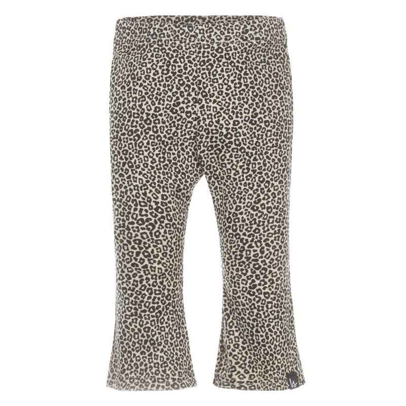 Pantalon évasé léopard