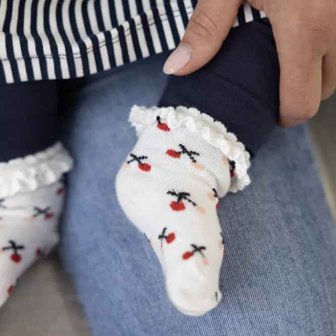 Chaussettes cerise 0/6MOIS