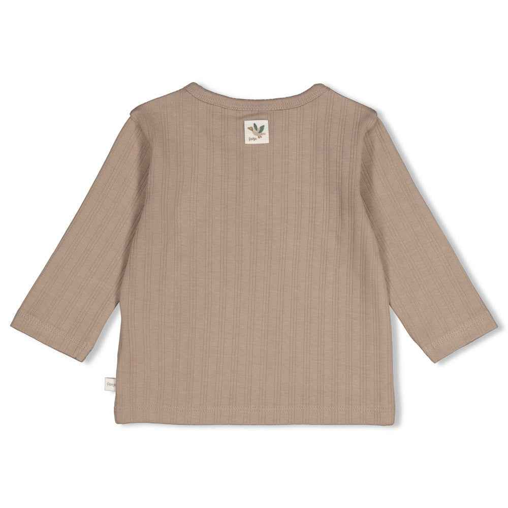 T-shirt manches longues bébé garçon taupe Sohan