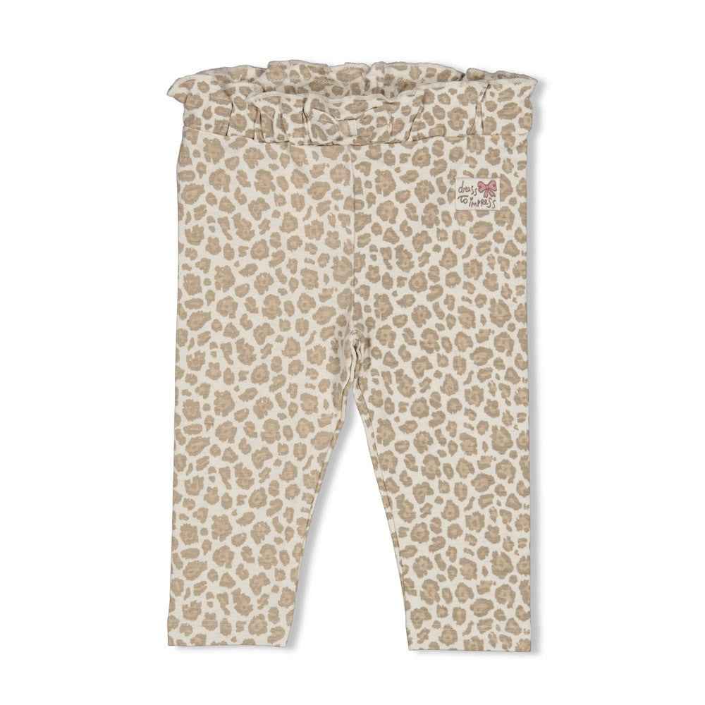 Pantalon bébé fille léopard beige Alméa