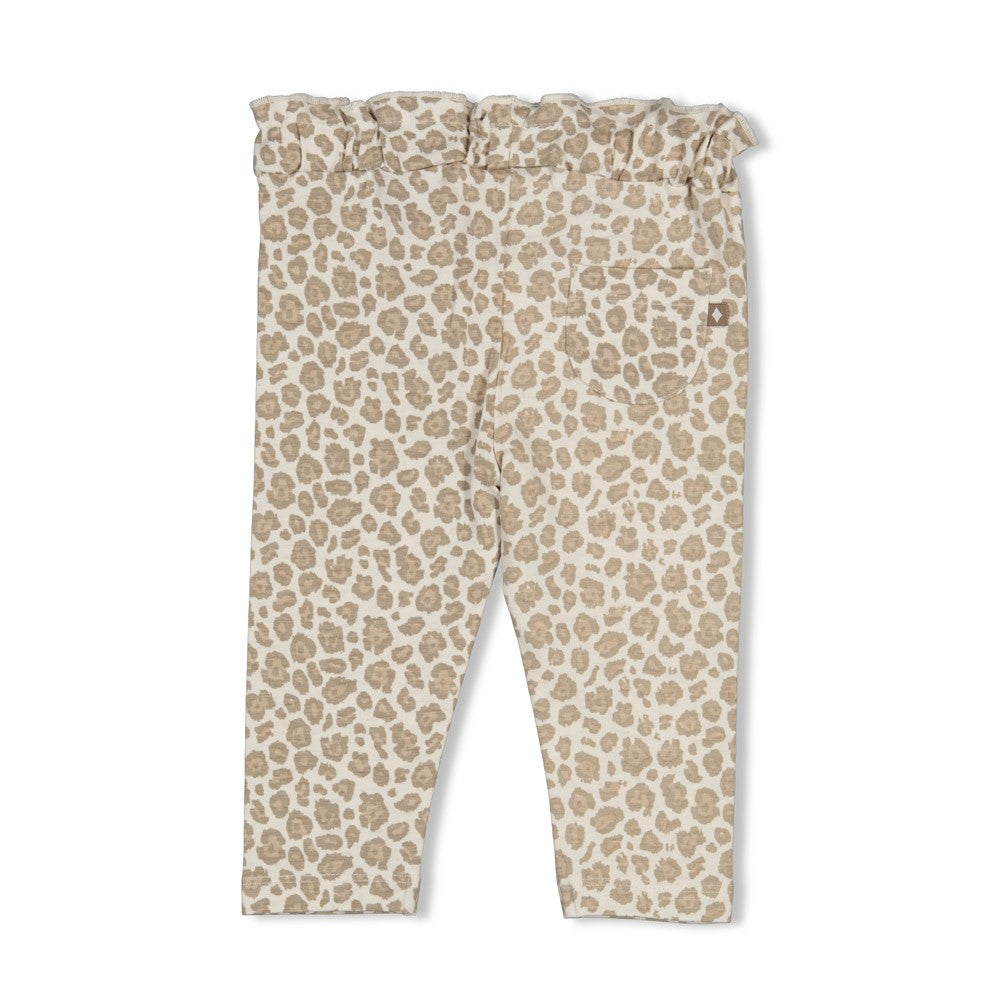 Pantalon bébé fille léopard beige Alméa