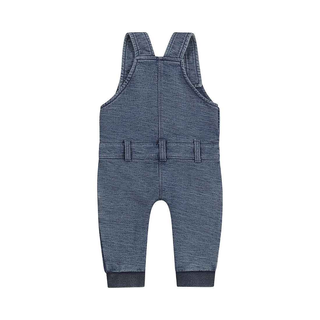 Salopette bébé garçon effet denim bleu Nélyo
