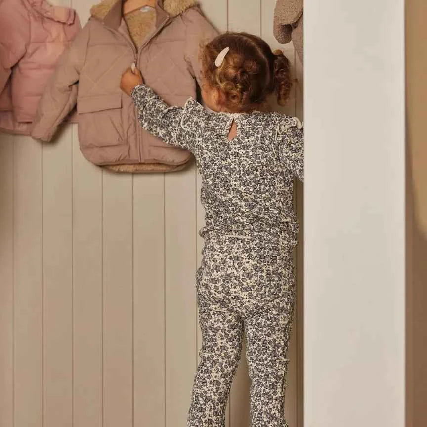 Pantalon fleurie évasé