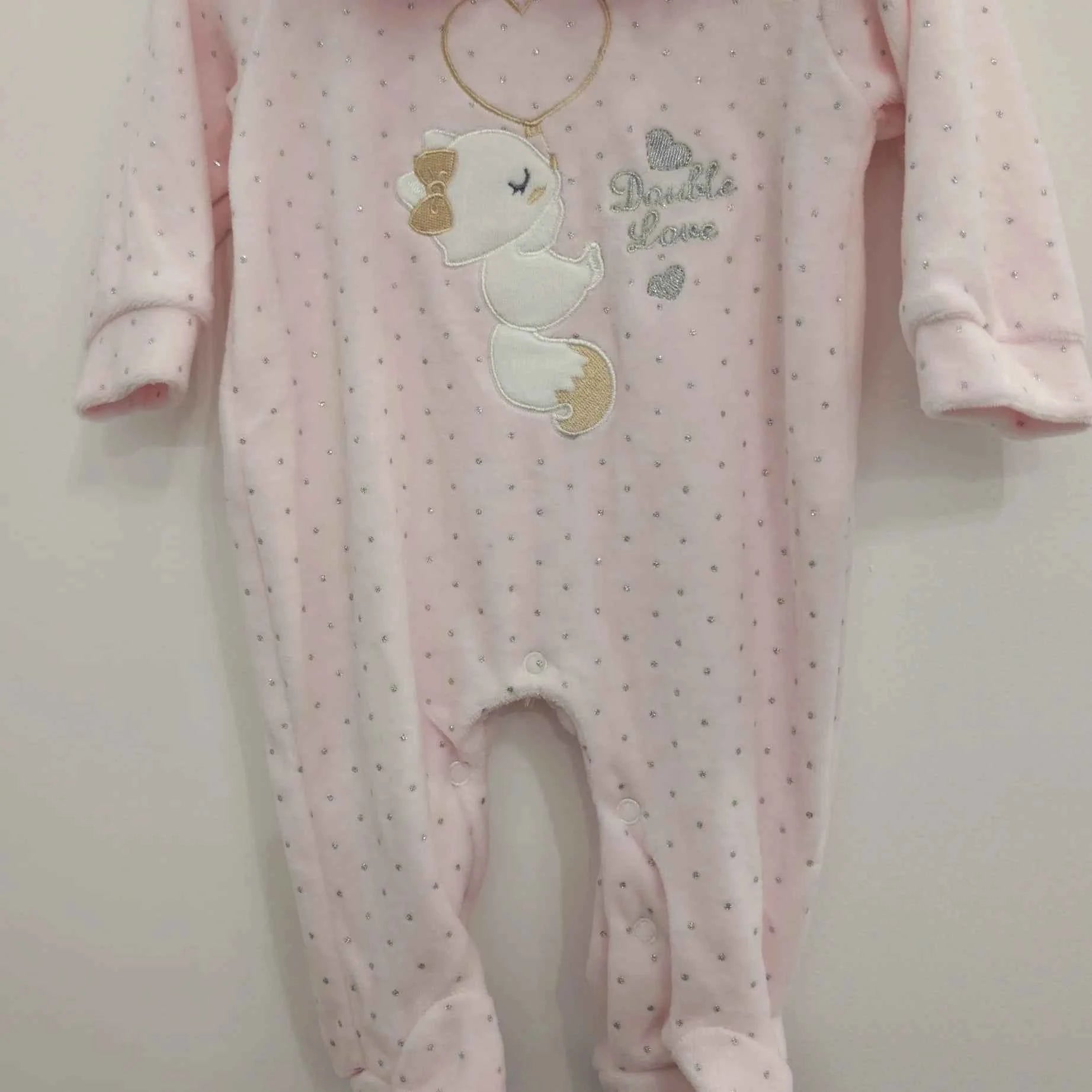 Pyjama fille col dentelle