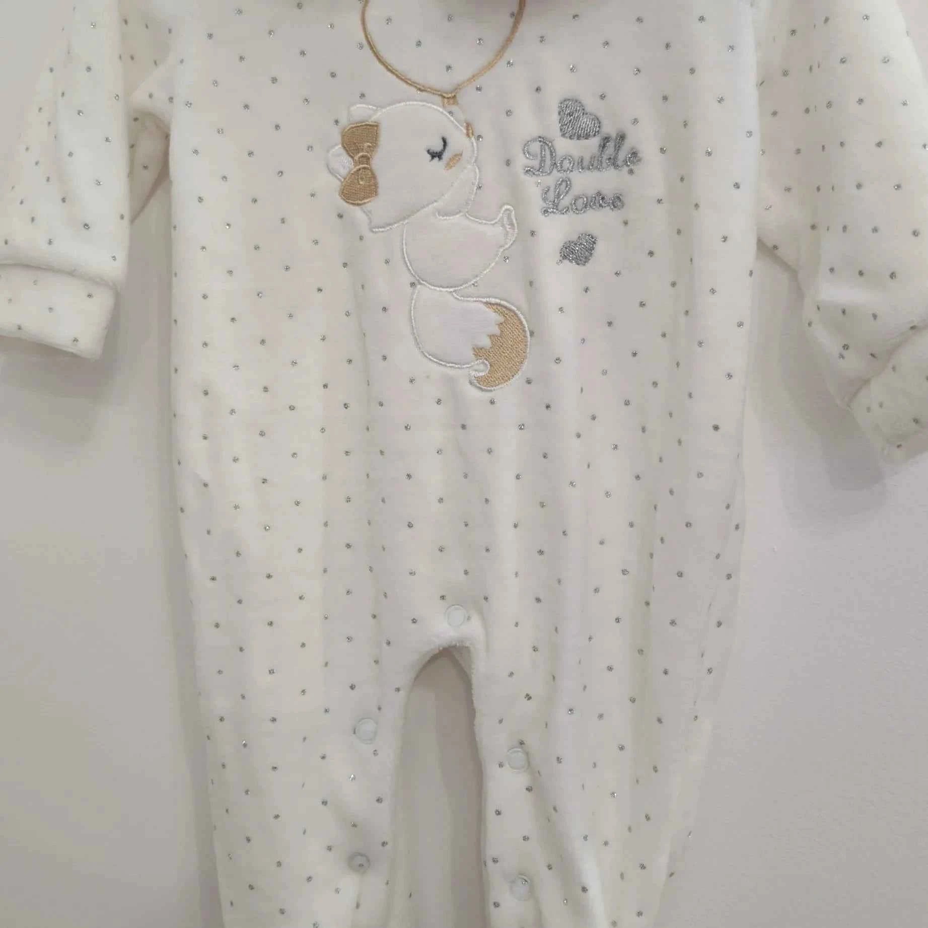 Pyjama fille col dentelle