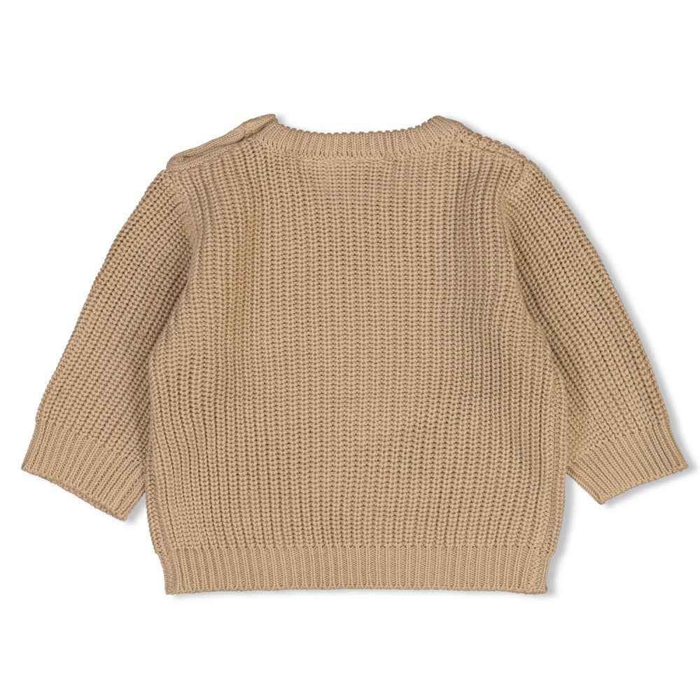Pull bébé garçon beige en maille Marceau