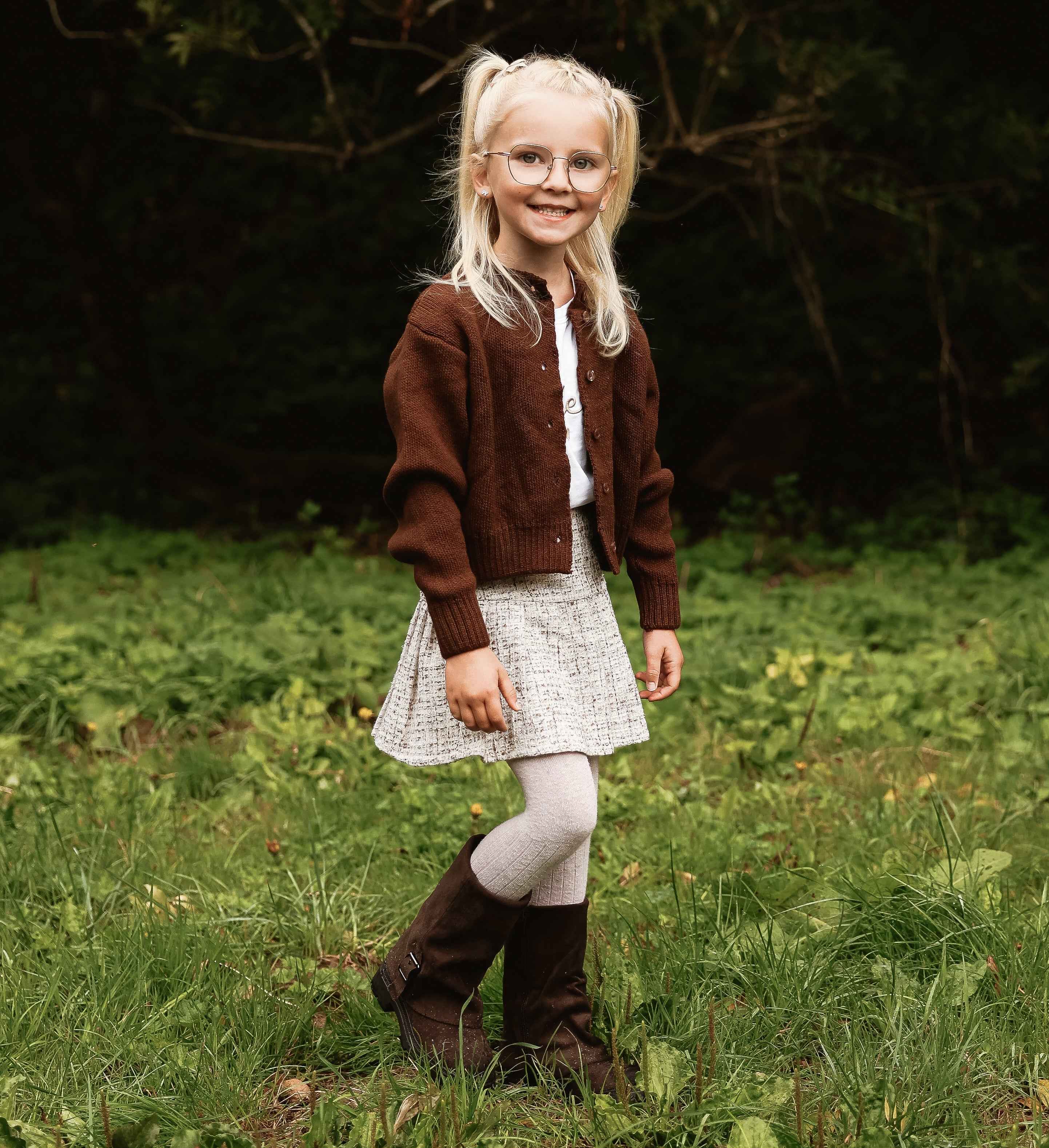 Bottes marrons suédines à boucles