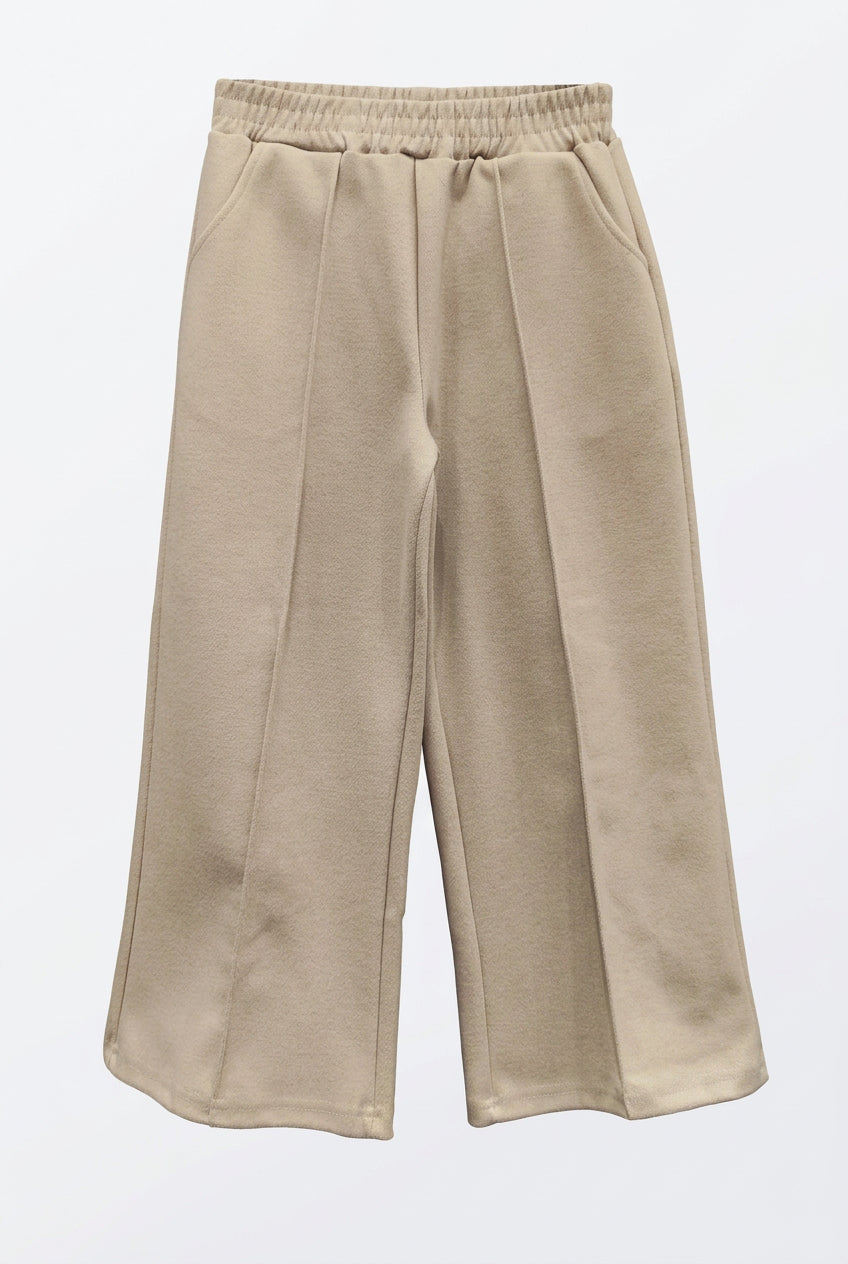 Pantalon large fille Aëlysia écru