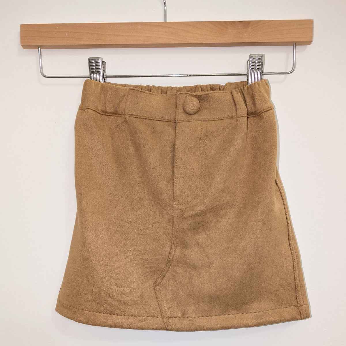 Jupe en suédine camel