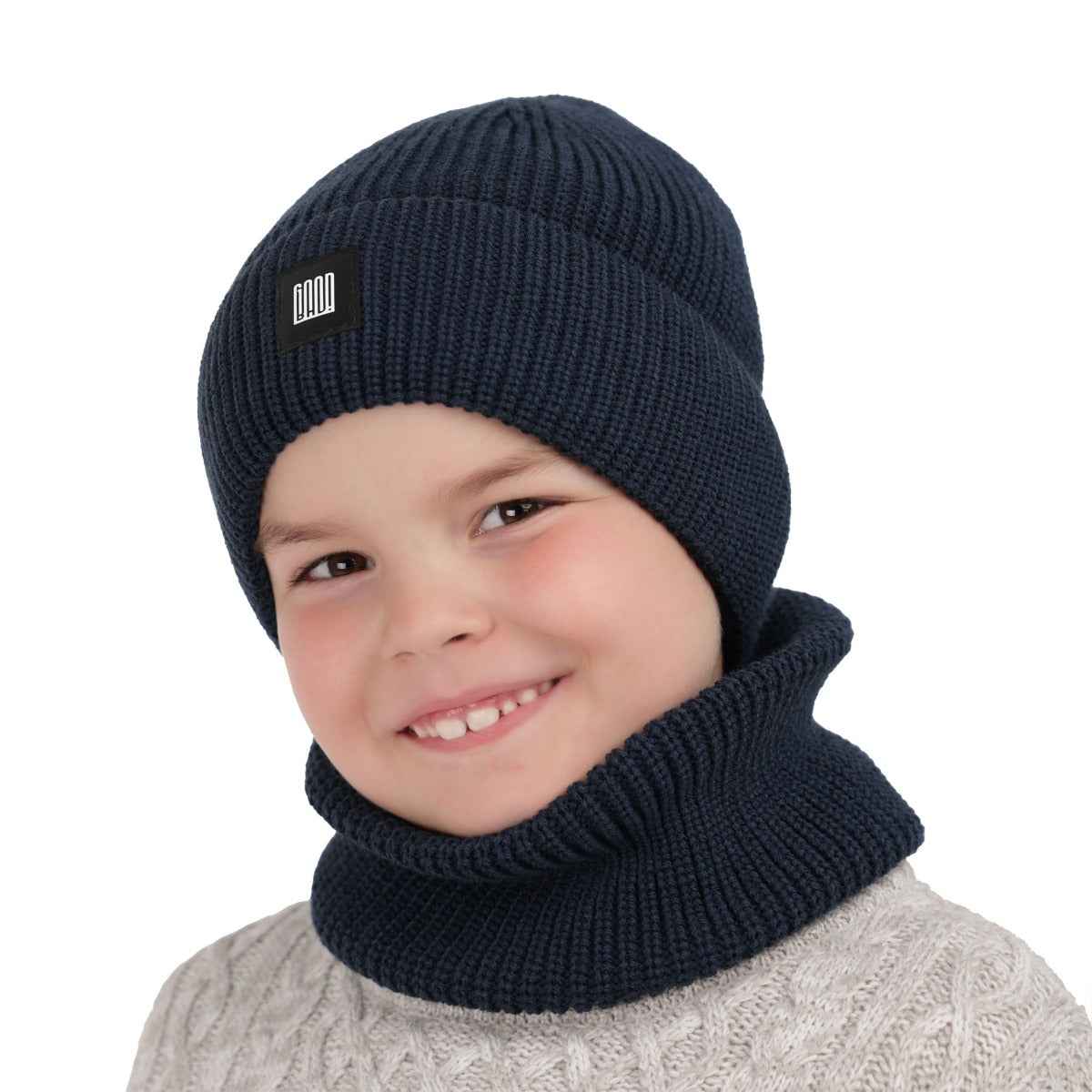 Ensemble bonnet + snood garçon