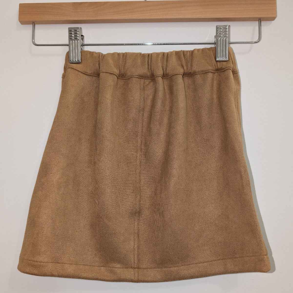 Jupe en suédine camel