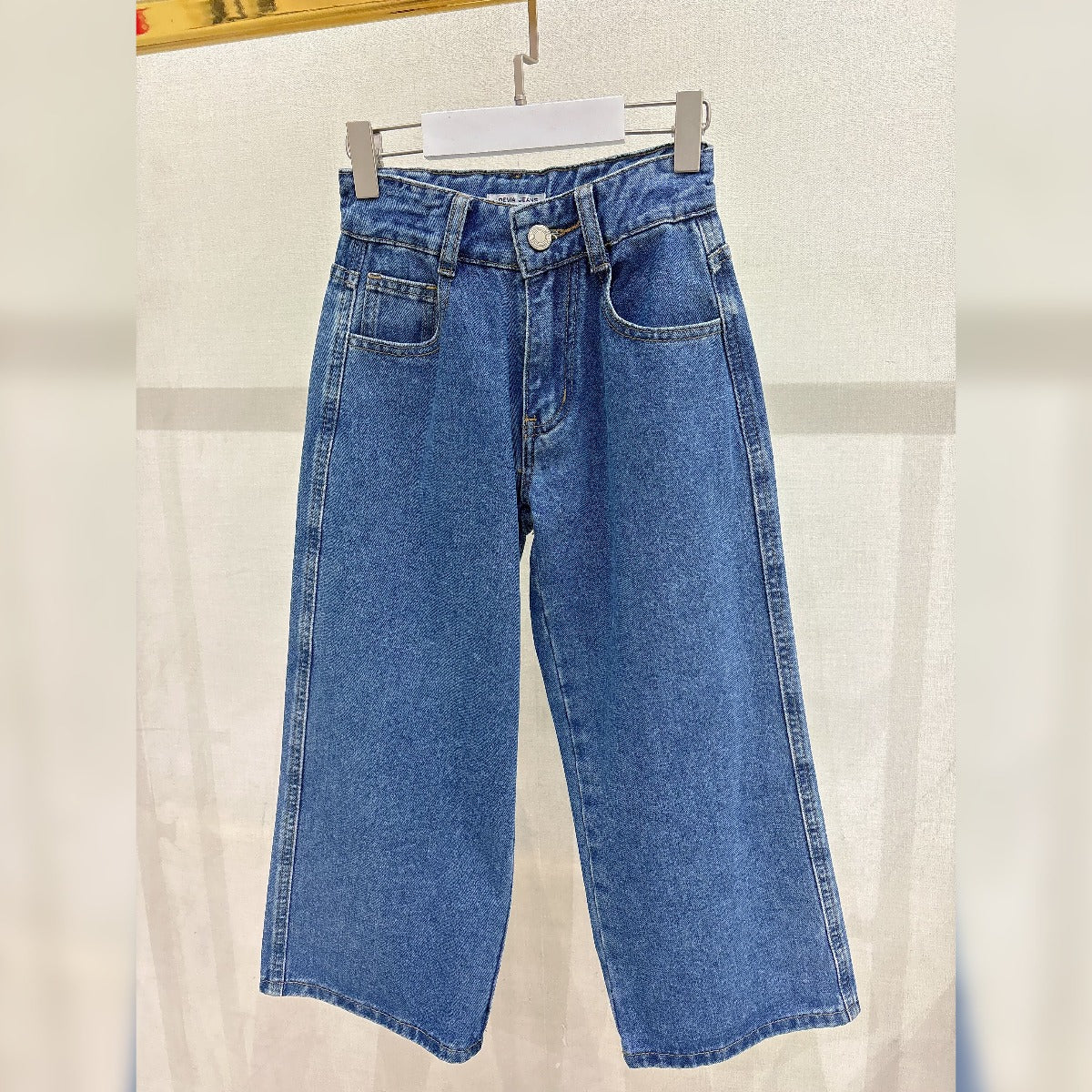 Pantalon coupe large coloré