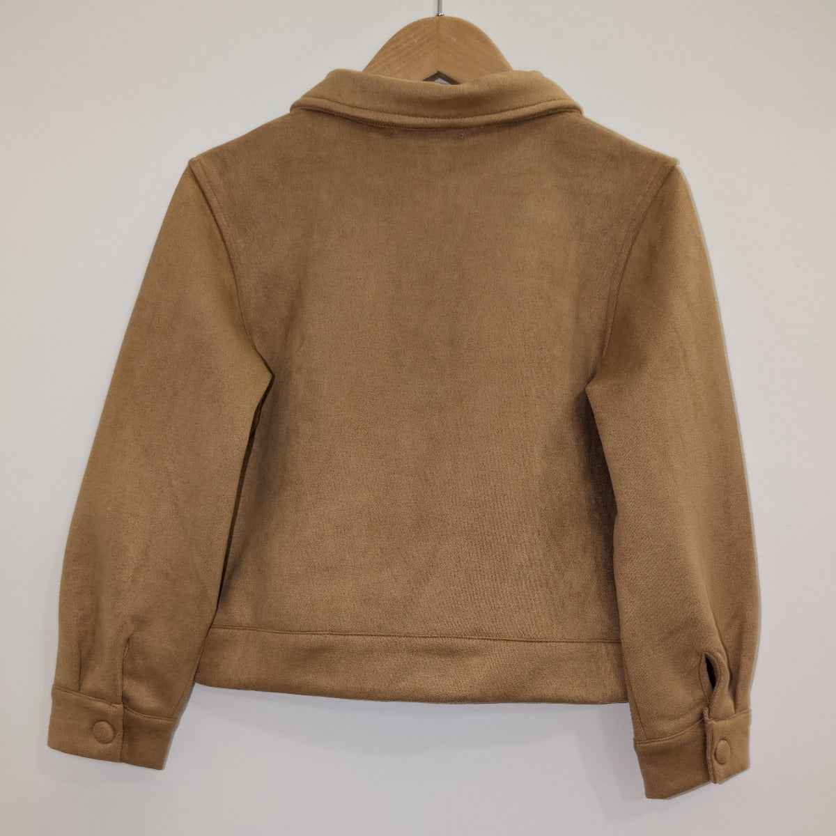 Veste enfant en suédine camel