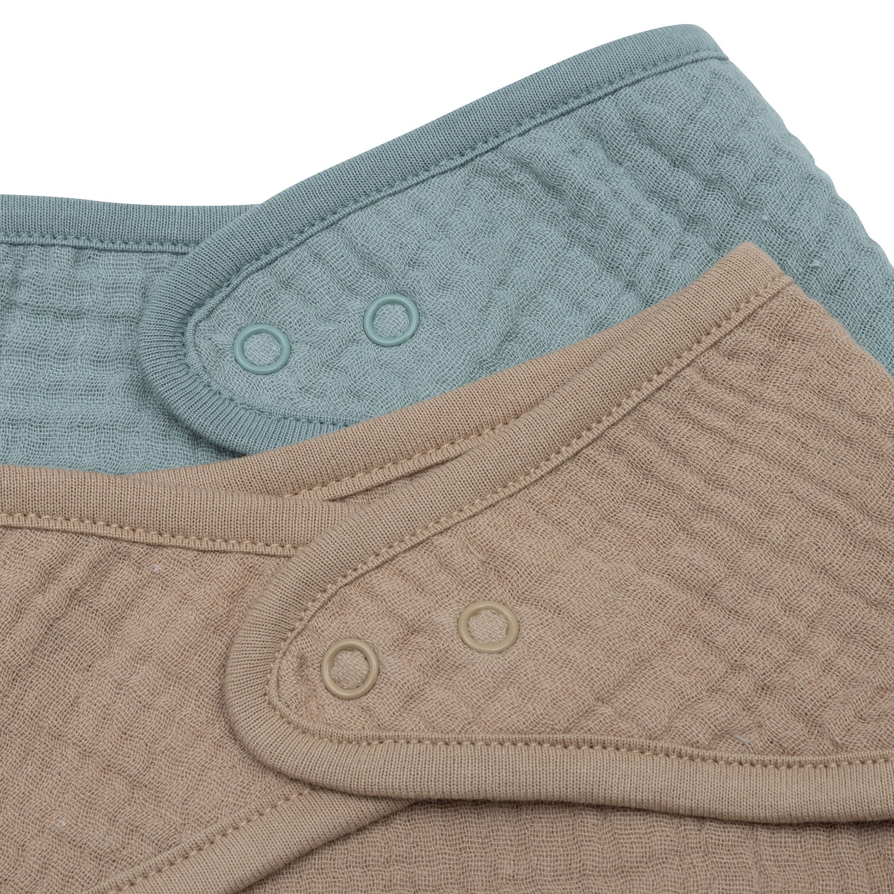 Lot de 2 bavoirs bandana en gaze de coton