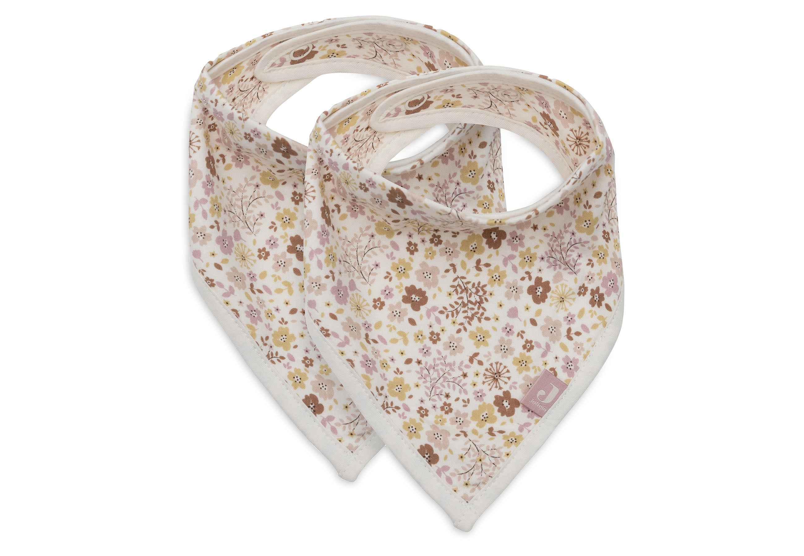 Lot de 2 bavoirs bandanas – Floral