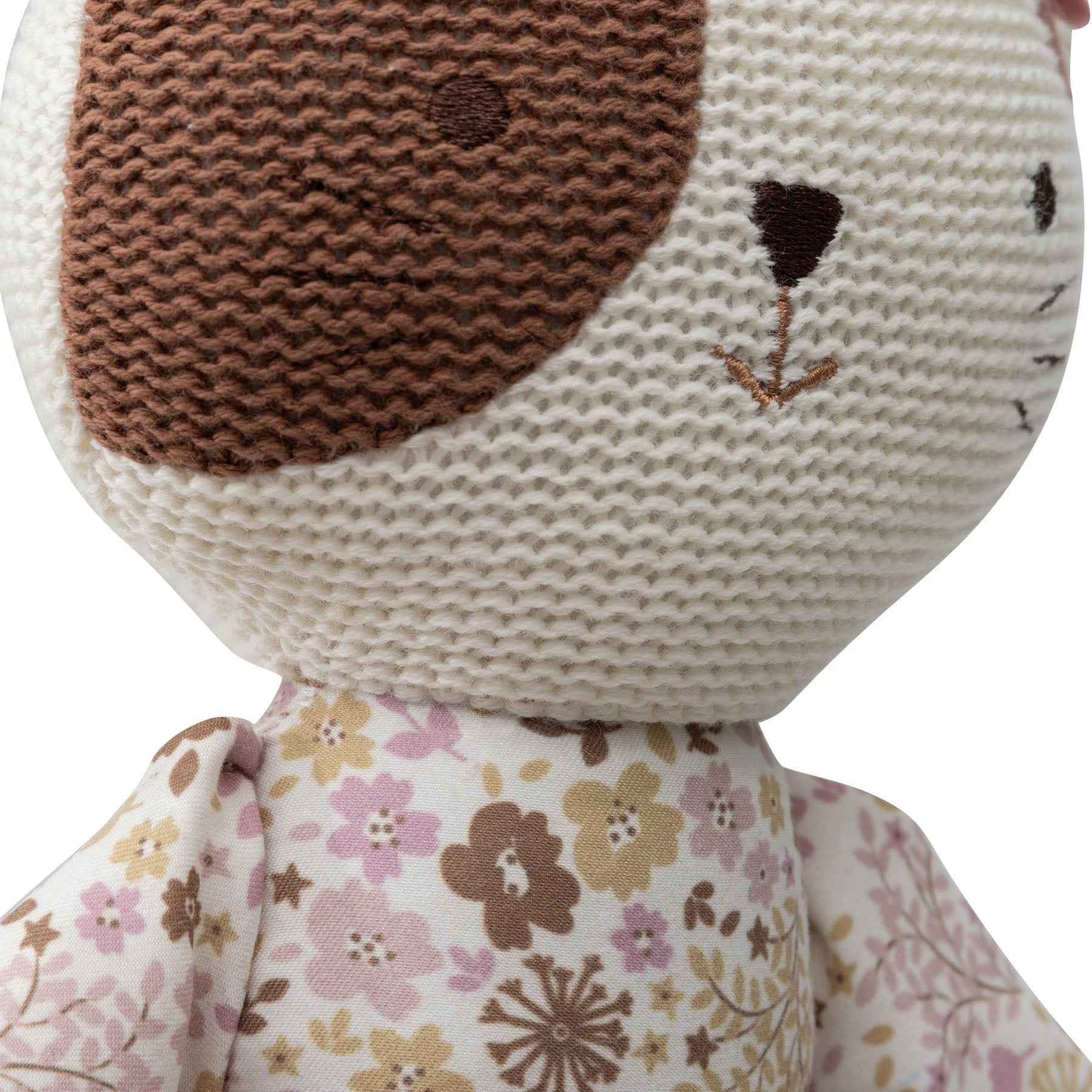 Peluche Chat en robe fleurie