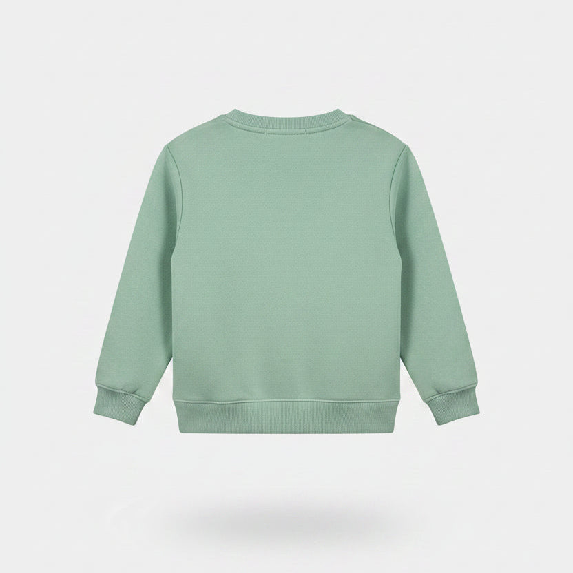 Sweat fille vert sauge Bichette Solveig