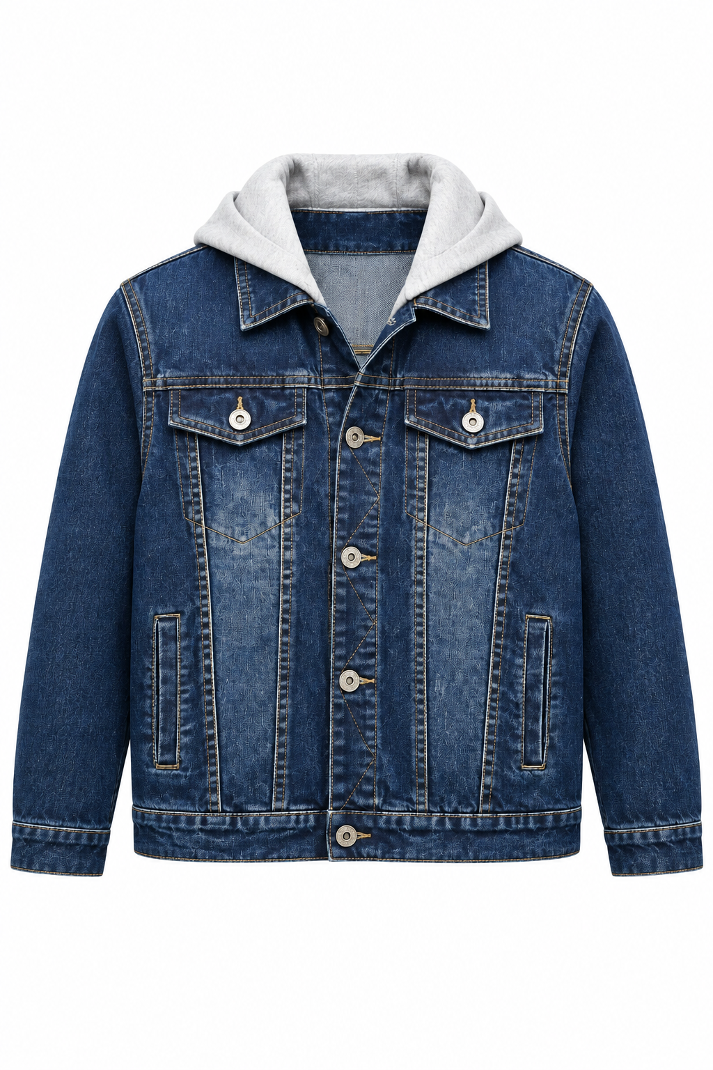 Veste jeans à capuche Luke