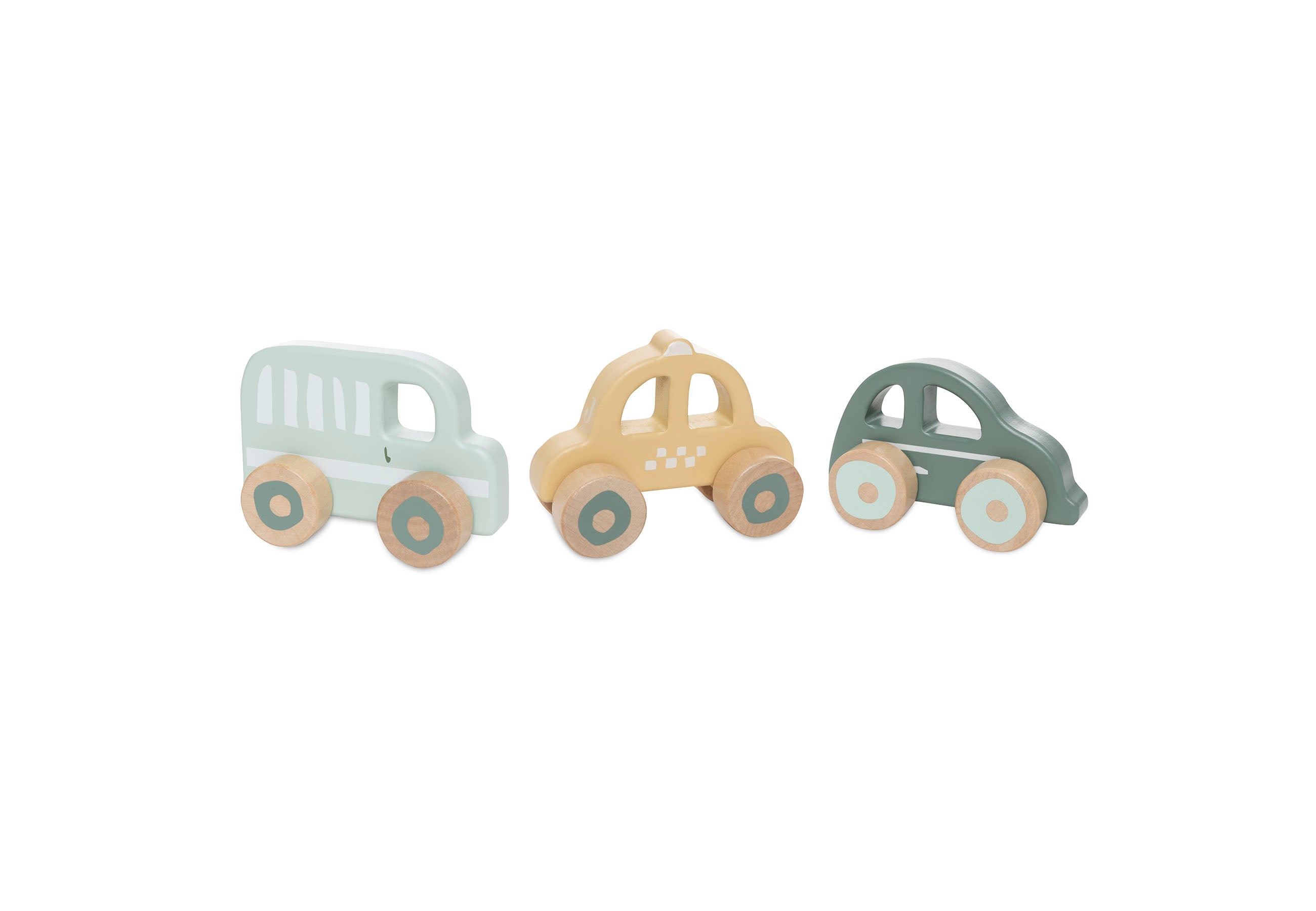 Voitures en Bois - On The Go - 3 Unités