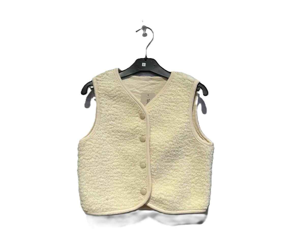 Gilet sans manches en teddy